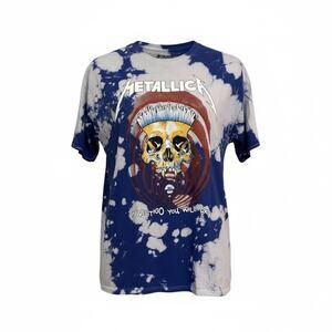 Metallica In Vertigo You Will Be Blue Tye Dye Short Sleeve Tee Shirt Adult L